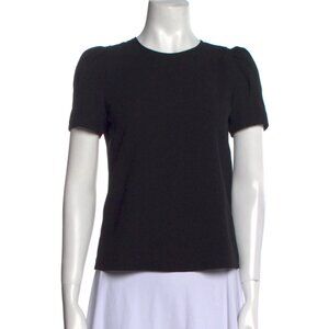 A.L.C Black Crew Neck Short Puff Sleeve Top XS New with tags